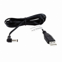 CABLE USB-A 5.5X2.1 CNTR NEG R/A