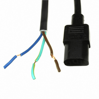 CORD 18AWG 3COND 118" BLACK SJT