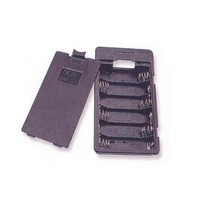 Battery Holders, Snaps & Contacts 6 AA 6 LDS W/COVER