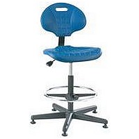 Industrial Task Stool On Glides W/Footring