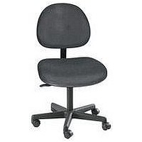 Upholstered Task Chair On Hard-Floor Casters