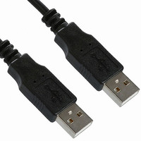 CABLE USB 2.0 A-A MALE BLACK 2M