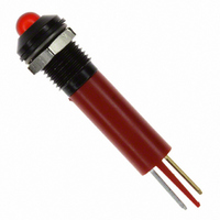 INDICATOR 110V 8MM PROMINENT RED
