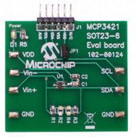 BOARD EVAL FOR MCP3421 SOT23-6