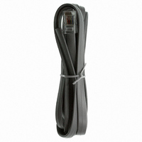 MOD CORD SGL-ENDED 8-8 SILVER 7'