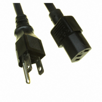 CORD 16AWG 3COND M/F BLK 90" SJT