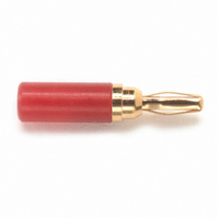 MINIATURE BANANA PLUG 10PC RED