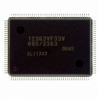 IC H8S/2363 MCU ROMLESS 128QFP