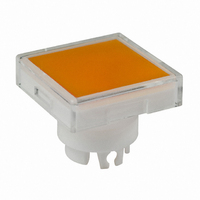 SW CAP SQUARE FOR LED CLEAR AMBR