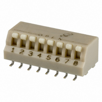 SWITCH DIP PIANO STYLE SMD 8POS