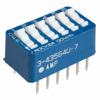 STAND PLASTISOL 6 POS DIP SWITCH