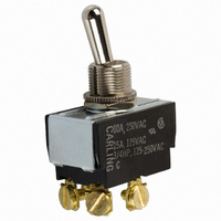 SWITCH TOGGLE DPST 15A SCREWTERM