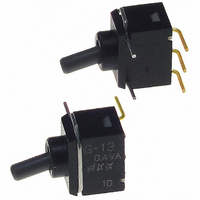 SWITCH TOGGLE SPDT .4VA RT ANGLE