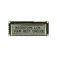 LCD Character Display Modules 16X2 LRG CHAR STN transm neg yw/gn LED