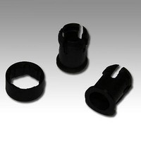 LED Mounting Hardware LED Clip and Ring 5mm Nylon Black