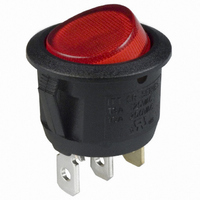 SWITCH ROCKER SPST ILL 250V RED