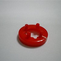 Knobs & Dials Red Nut Cover-w/Line 15mm Knob
