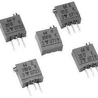 Trimmer Resistors - Multi Turn 3/8 SQ 250Kohms Multi Turn Cermet