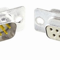 D-Subminiature Connectors 9P MALE STRAIGHT 3900 pf/ THRU HOLE