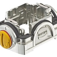 Heavy Duty Power Connectors Carrier Hood Size 30 Push Button Locking