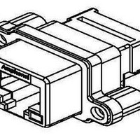 Telecom & Ethernet Connectors RJ45 PCB RECPT RA IP67 GRN/GRN LED NKL