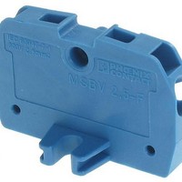 DIN Rail Terminal Blocks MSBV 2.5-F BU BLUE W/FLANGE VERT