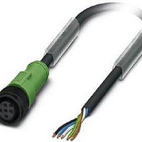 Cables (Cable Assemblies) SAC-5P100PURM12FSP 10.0M LENGTH