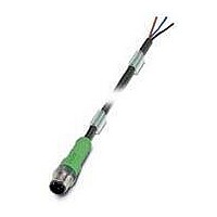 CABLE 4POS M12 PLUG-WIRE 1.5M