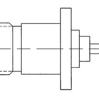 RF Connectors 4 HOLE FLANGE JACK SOLDER CUP 50ohm