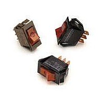 Rocker Switches & Paddle Switches AMBER 125V NEON LAMP 20A CONTACT RATING