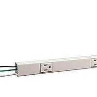 Power Outlet Strips 3' Pwired Plgmld w/6 Recptacls 6" OC IVRY
