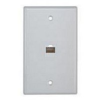 RESIDENTIAL WALL PLATE, 1 MODULE, WHITE