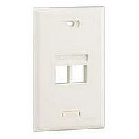 VERTICAL FACEPLATE, ABS, 2 MODULE, IVORY