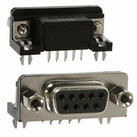 D SUB CONNECTOR, STANDARD, 9POS, RCPT