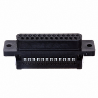 D SUB CONNECTOR, STANDARD, 25POS, RCPT