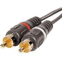 RCA AUDIO/VIDEO CABLE, 6FT, BLACK