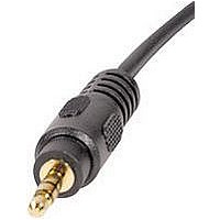 STEREO AUDIO CABLE, 25FT, BLACK