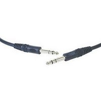 STEREO AUDIO CABLE, 10FT, BLACK