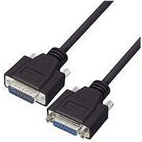 COMPUTER CABLE, SERIAL, 15FT, BLACK