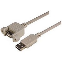 COMPUTER CABLE, USB, 0.5M, GRAY