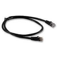 PATCH LEAD, CAT5E, BLACK, 0.5M