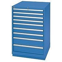 CABINET, MODULAR, 9 DRAWER, STEEL