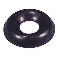 #8 TRIM RING, FINISH: BLACK OXIDE, FEATURES: IDEAL FOR USE ON CARPETED ENCLOSURES AND PLEXIGLAS PANELS, QUANTITY: 100 PER BOX