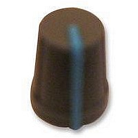 KNOB, 13MM, GREY, RUBBER, BLUE LINE