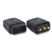 CONNECTOR, IN-LINE, 3PIN, BLACK