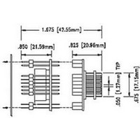 PLCC SOCKET, 44POS, THROUGH HOLE