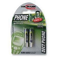 BATTERY, NIMH AAA 800MAH DECT, PK2