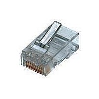 CAT5E RJ45 MODULAR PLUG, 8POS, 1 PORT