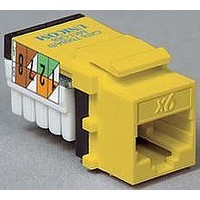 CAT6 RJ45 MODULAR JACK, 8POS, 1 PORT