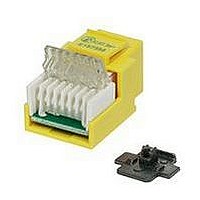 CAT6 RJ45 MODULAR JACK, 8POS, 1 PORT